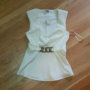 Bebe peplum top